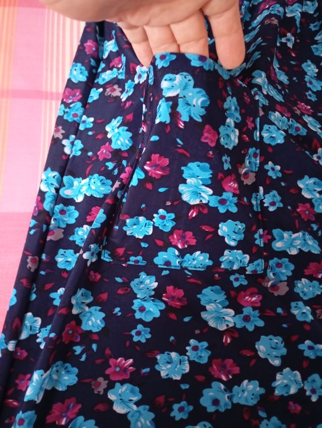 Vestido tirantes flores - Azul