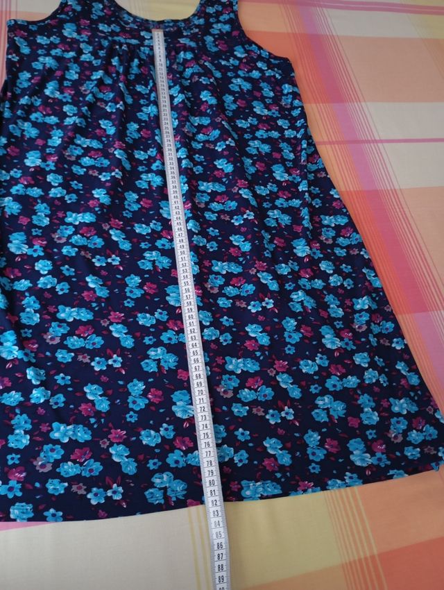 Vestido tirantes flores - Azul