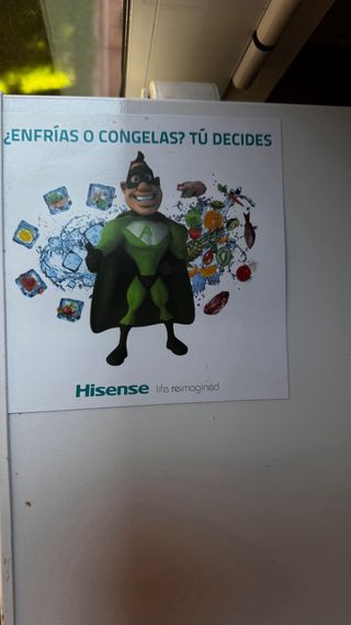 Congelador tanqueta Hisense, como nuevo