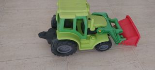 Lote de juguetes Tractor pala, remolque,  playa