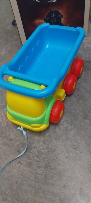 Lote de juguetes Tractor pala, remolque,  playa