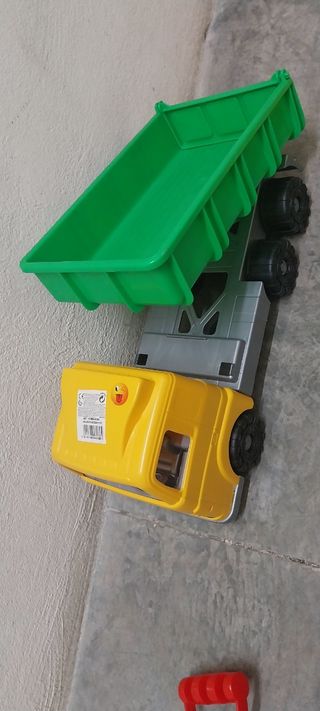 Lote de juguetes Tractor pala, remolque,  playa