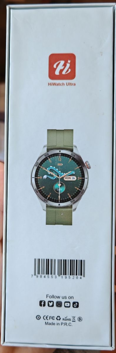 Smartwatch marrón y plata