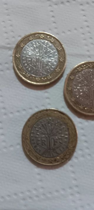 5 Monedas 1€ Francia