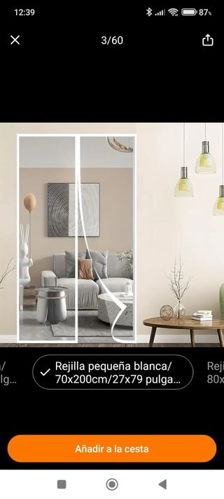 Mosquitera 200x70