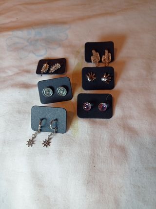 Pendientes pequeños - Plata y Oro
