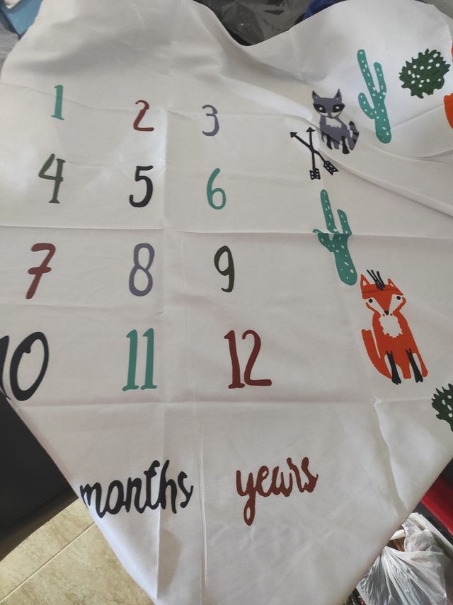 Manta bebé fotocall 12 meses