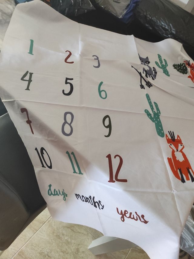 Manta bebé fotocall 12 meses