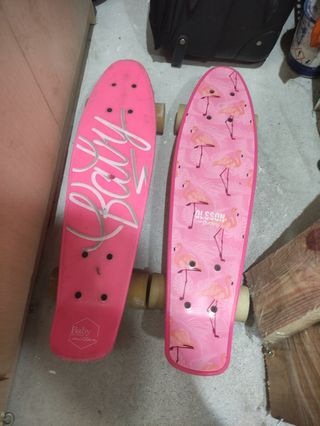 2 Patinetes infantiles rosa sin prácticamente uso