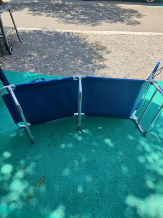 Tumbona Plegable Azul