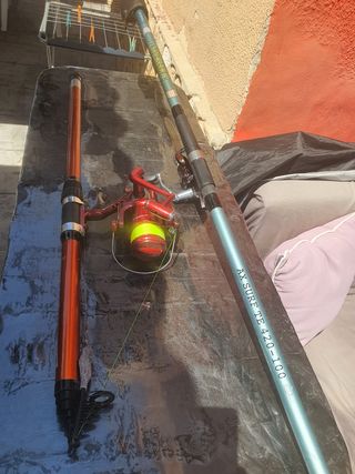 2 Cañas Pesca + Carretes