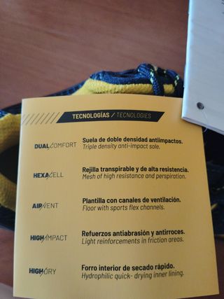 Zapatos Seguridad Paredes - Azul/Amarillo