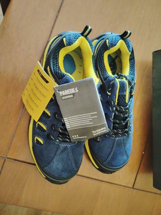 Zapatos Seguridad Paredes - Azul/Amarillo