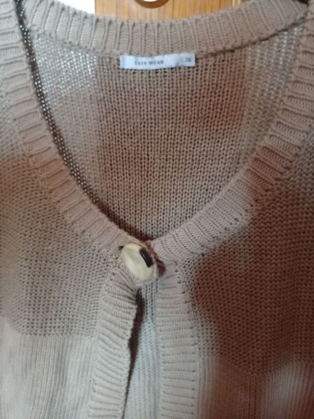 Chaqueta hilo de beige Easy Wear M