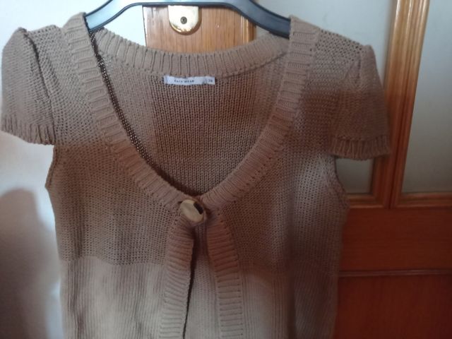 Chaqueta hilo de beige Easy Wear M
