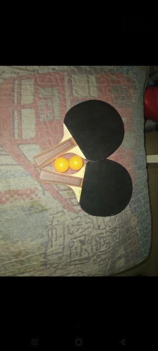 2 Palas Ping Pong + 2 Pelotas