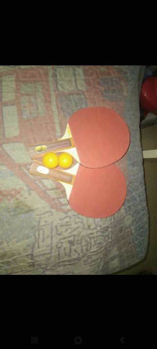 2 Palas Ping Pong + 2 Pelotas