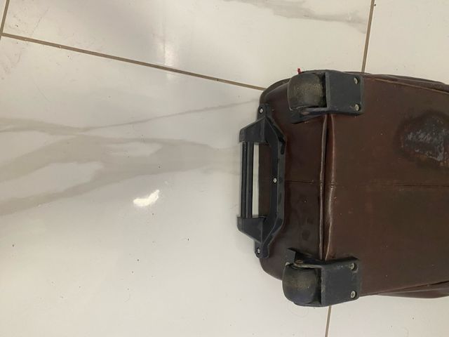 Mochila Trolley Marrón Piel