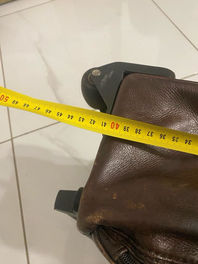 Mochila Trolley Marrón Piel