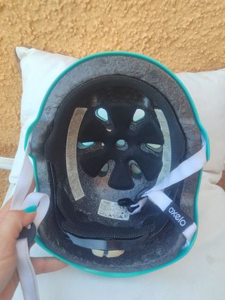 Casco bici/patines Oxelo turquesa