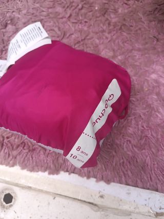 Chubasquero Decathlon niña rosa 8-10 años