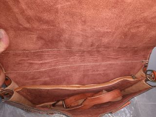 Maletín cuero marrón vintage