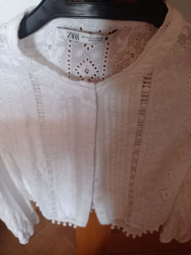 Blusa Zara blanca - Talla S