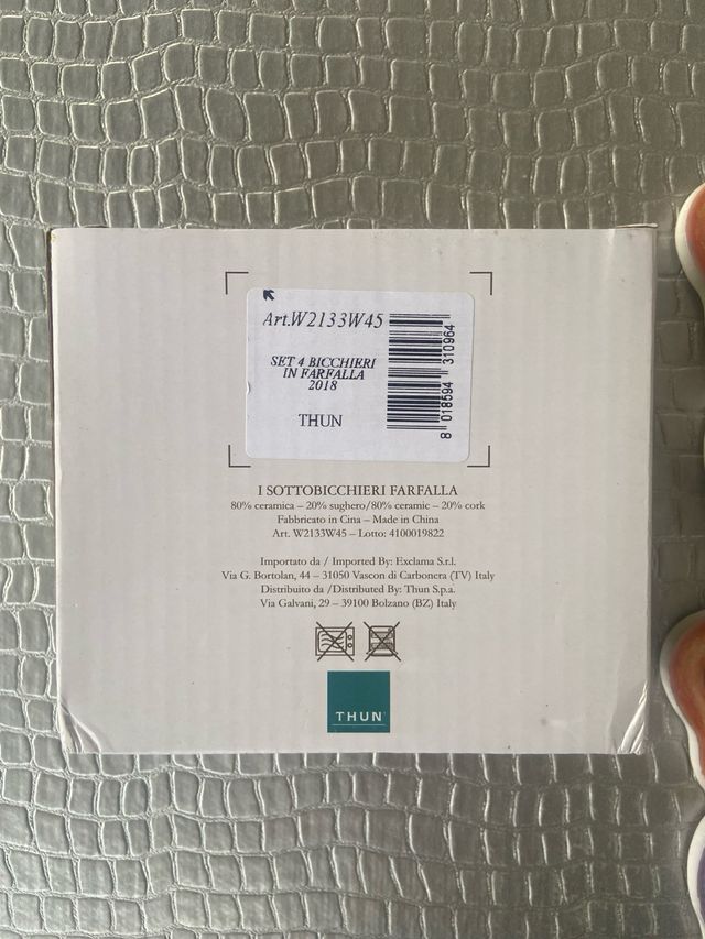 Sottobicchieri Thun farfalla