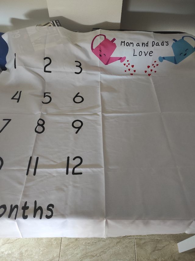 Manta bebé fotocall 12 meses