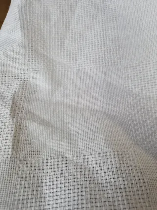 Tela Aida bianca, doppia trama