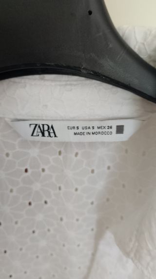 Chemisier Zara pizzo bianco tg S