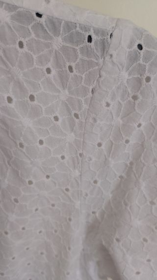 Chemisier Zara pizzo bianco tg S