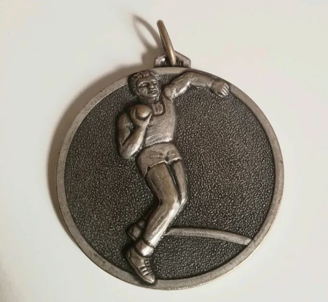 MEDALLA ANTIGUA DE LANZAMIENTO DE PESO 1976