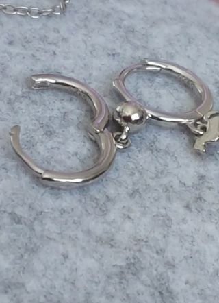 Pendientes Plata Caballo Mecedora