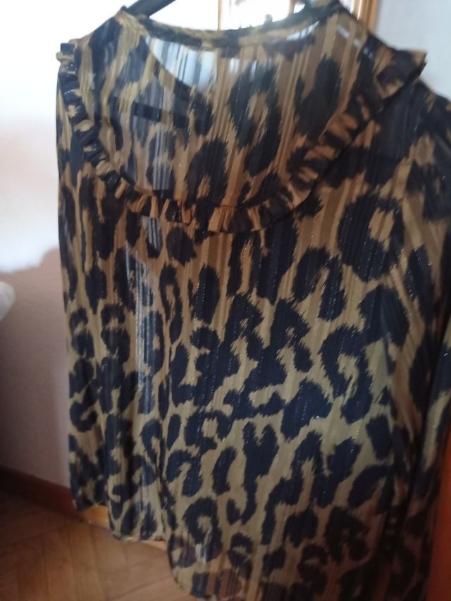 Blusa Mango leopardo