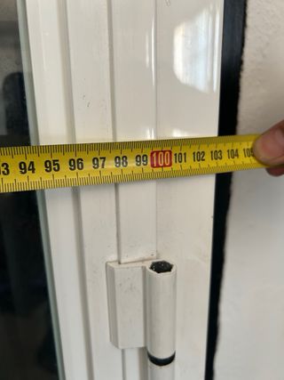 Puerta doble exterior blanca