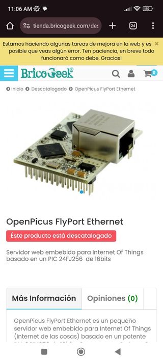OpenPicus Flyport Ethernet - Servidor Web.