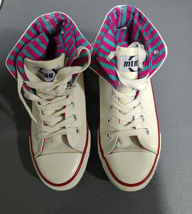 Zapatillas Bajas Zapatillas Plataforma Mustang Zapatillas Blancas