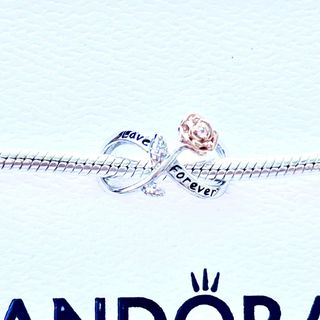 Charm Pandora Infinito Rosa Plata