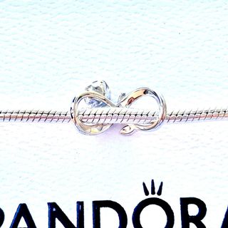 Charm Pandora Infinito Rosa Plata