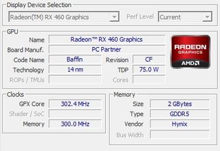 GPU Sapphire RX460 2GB