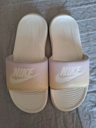 Chanclas Nike Mujer 36.5 - Rosa/Blanco