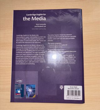 LIBRO DE INGLÉS “CAMBRIDGE ENGLISH FOR THE MEDIA”