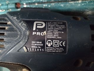 Taladro Percutor PRO 500W 3 en 1