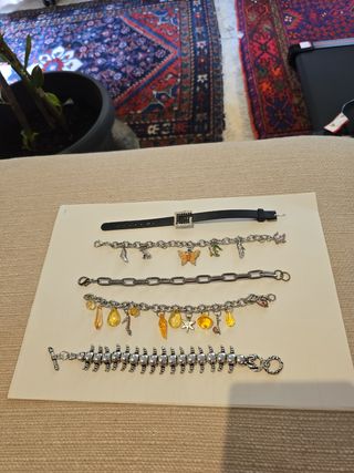 Braccialetti e orologio | Argento e Multicolore