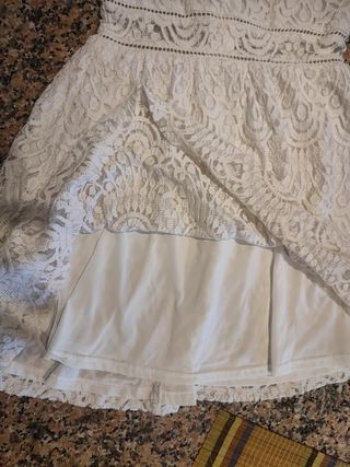 Vestito pizzo bianco - elegante
