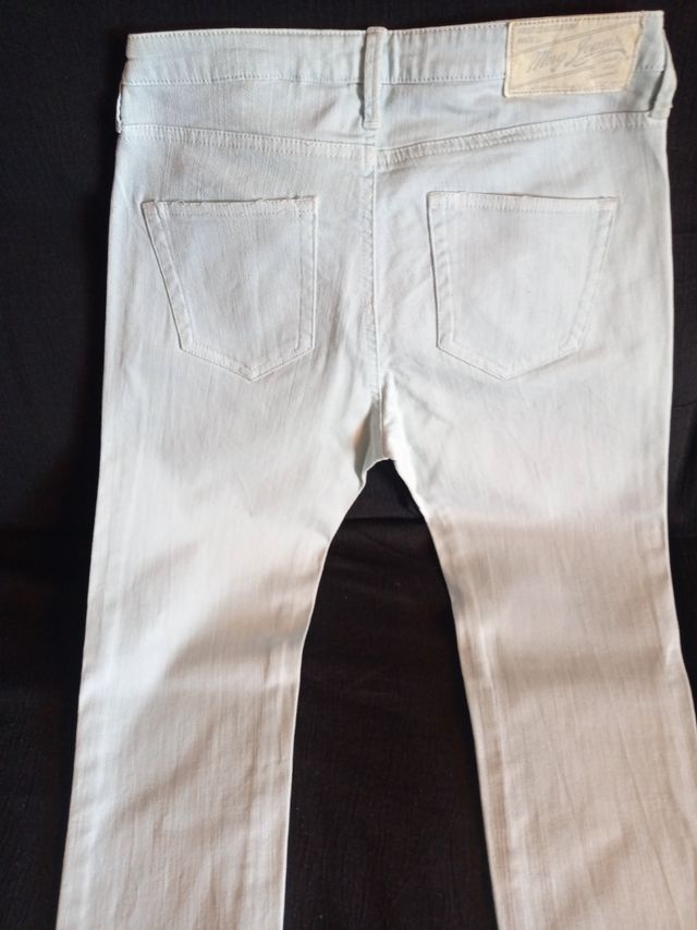 Vaqueros MNNG verde agua mujer, talla M