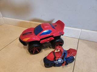 Coche y moto Spiderman