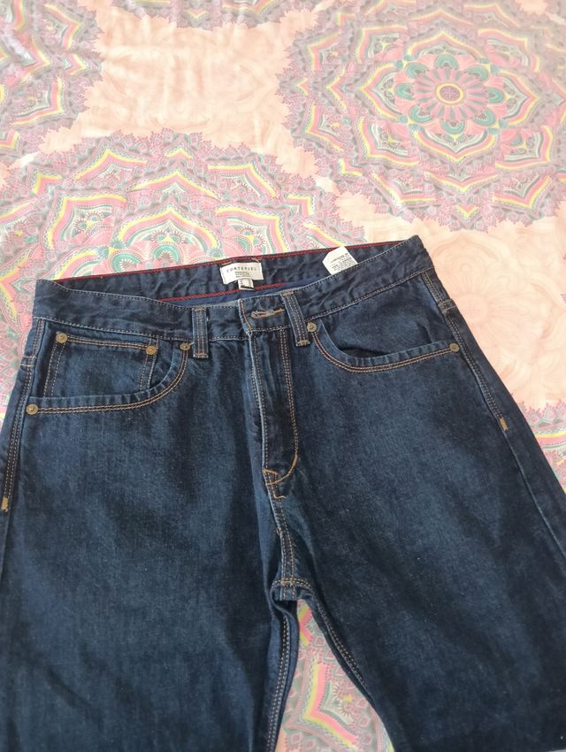 Vaqueros cortfelt azules sin usar