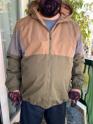 Chaquetón Hombre - Beige y Verde